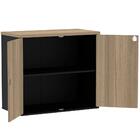 Armário Baixo PE25 Pandin 80 cm (largura) em MDP Cor Noce Nat