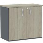 Armário Baixo Pe25 Pandin 80 Cm (largura) Em Mdp Cor Nogueira