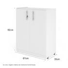 Armário Balcão 02 Portas Light Branco