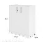 Armário Balcão 02 Portas Lumiere Azul