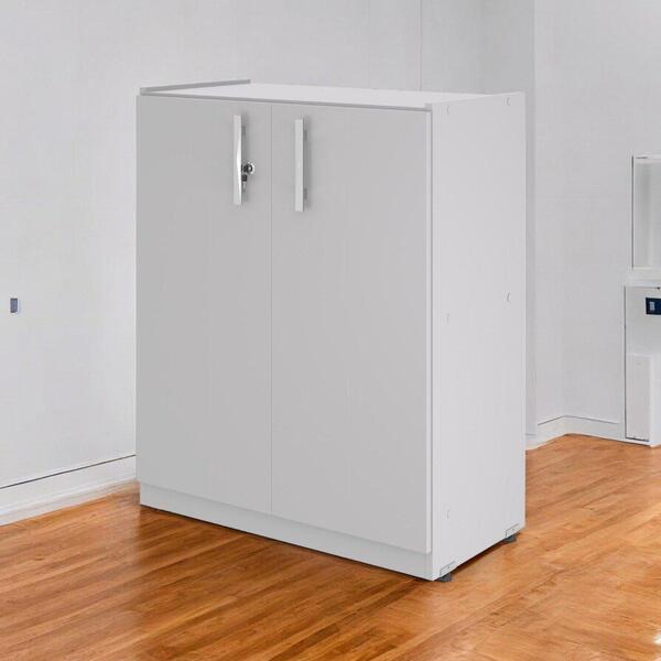 Armário Balcão 02 Portas Lumiere Cinza