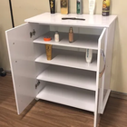 Armário Balcão 2 Portas Móvel Branco Base Tv Quarto