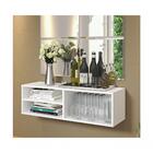 Armário Balcão Aéreo Branco Multiuso Utensílios Beleza