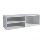 Armário Balcão Aéreo Cor Branca Nichos Organizar