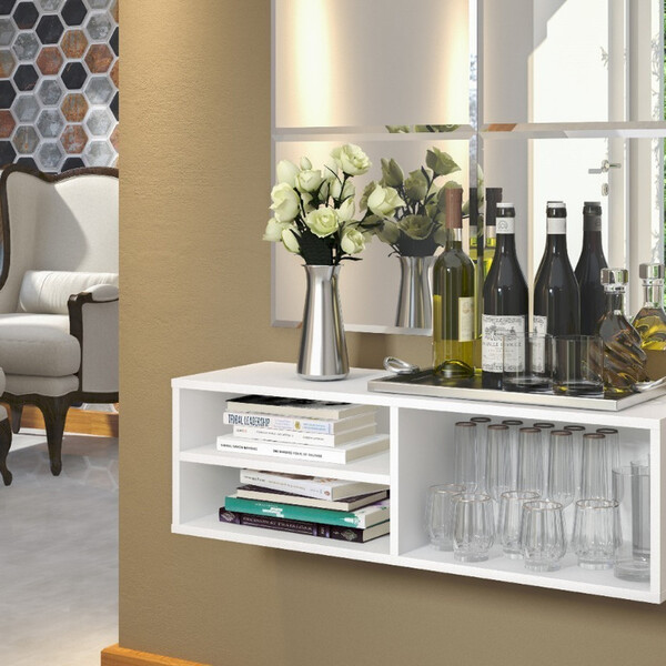 Armário Balcão Aéreo Guardar Perfumes Cremes Escova