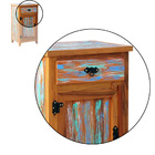 Armário Balcão Arcais 1 Porta 50cm Madeira Maciça Pátina