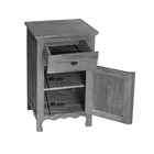 Armário Balcão Arcais 1 Porta 55cm Madeira Maciça Natural