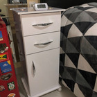 Armário Balcão Branco 1 Porta Quarto 2 Gavetas