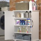 Armário Balcão Cor Branca Multiuso 2 Portas Base Uten. Banhei