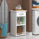 Armário Balcão Cozinha Base Organizadora Branco