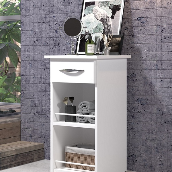 Armário Balcão De Banheiro Base Organizadora Decoração