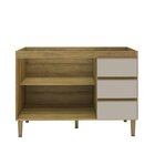 Armário Balcão De Cozinha 120cm Com 2 Portas E 3 Gavetas 2407