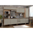 Armário Balcão De Cozinha 80cm 2 Portas Vicenza Espresso Móve