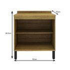 Armário Balcão De Cozinha 80cm Com Tampo 25mm E 2 Portas 2301