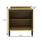 Armário Balcão De Cozinha 80cm Com Tampo 25mm E 2 Portas 2301