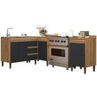 Armario Balcao De Cozinha Modulada Canto 3 Pecas Plla