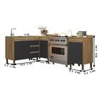 Armario Balcao De Cozinha Modulada Canto 3 Pecas Plla