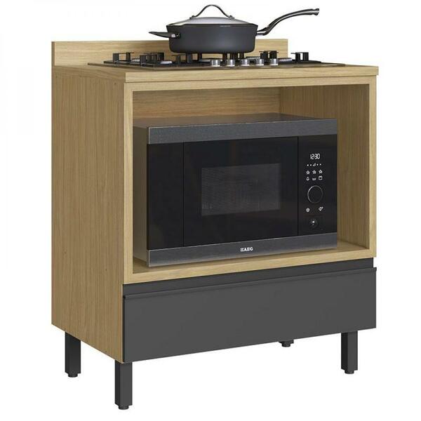 Armário Balcão Forno Cozinha Cairo Com Tampo E 1 Gaveta