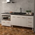 Armário Balcão Gabinete De Pia 140 Cm Carine E Balcão Para Fo