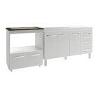 Armário Balcão Gabinete De Pia 140 Cm Carine E Balcão Para Fo