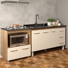 Armário Balcão Gabinete De Pia 140cm Carine E Balcão Para Fog