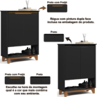 Armário Balcão Hall De Entrada Mini Sapateira Quarto 2 Portas