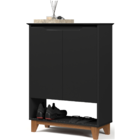 Armário Balcão Hall De Entrada Mini Sapateira Quarto 2 Portas