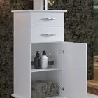 Armário Balcão Lavanderia 2 Gavetas 1 Porta C/ Divisórias