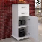 Armário Balcão Lavanderia 2 Gavetas 1 Porta Cor Branca