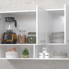 Armário Balcão Modulado Com 3 Portas Branco Suspenso P/ Despe