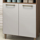 Armário Balcão Multiuso Com Tampo 02 Portas E 01 Nicho Ana Na