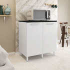 Armário Balcão Multiuso Com Tampo 02 Portas Patricia Pop Bran