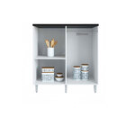 Armário Balcão Multiuso Com Tampo 02 Portas Patricia Pop Bran