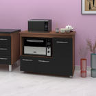 Armário Balcão Multiuso Para Cozinha Micro-ondas E Forno Liza