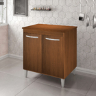 Armário Balcão Multiuso Para Cozinha Microondas Forno Serena