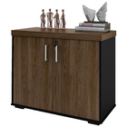 Armário Balcão Multiuso Para Escritório Sala 2 Portas Atria E