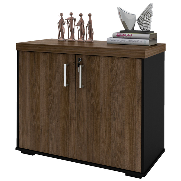 Armário Balcão Multiuso Para Escritório Sala 2 Portas Atria E