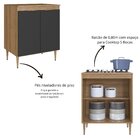Armário Balcão Para Cooktop 2 Portas 70cm Veneza Modulada Mel
