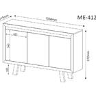Armario Balcão Para Escritório Me4120 Tecno Mobili