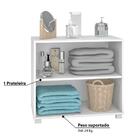 Armário Banheiro 1 Prateleira Brv - Branco