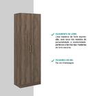 Armário Banheiro 2 Portas Madeira Clara Carraro