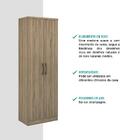 Armário Banheiro 2 Portas Noce