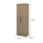 Armário Banheiro 2 Portas Noce