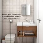 Armario Banheiro Astra A 43 Cinza 2 Plastico 44x35x10cm