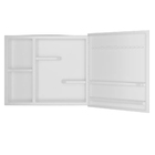 Armário Banheiro C/ Nicho E Espelho 54x46x10cm Branco Astra