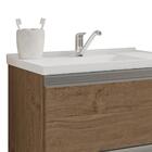 Armário Banheiro Com Pia Marmore Sintético 1 Porta 1 Gaveta M