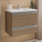 Armário Banheiro Com Pia Marmore Sintético 1 Porta 1 Gaveta M