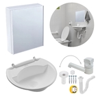 Armário Banheiro Espelheira Sobrepor Branco 36,3x10,6x45,3cm