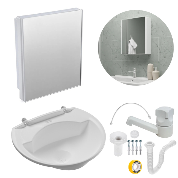 Armário Banheiro Espelheira Sobrepor E Embutir Branco 30,1x9,