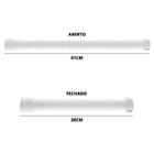 Armário Banheiro Espelheira Sobrepor E Embutir Branco 30,1x9,